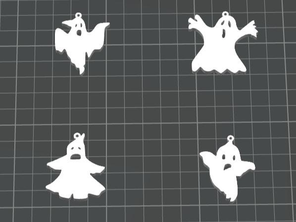 Ghost Keychains 