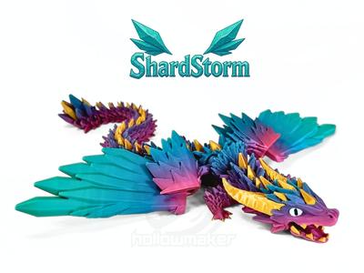 ShardStorm - Winged Articulated Crystal Dragon