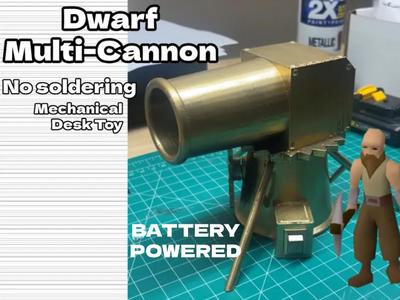 Motorized Mechanical Runescape Dwarf Multi Cannon 