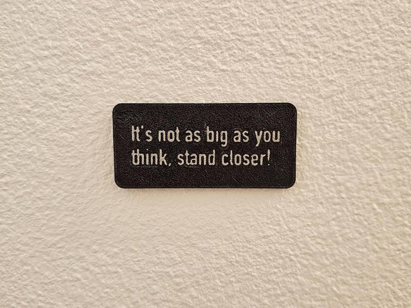 Funny Men's Bathroom Sign
