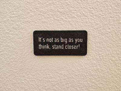 Funny Men's Bathroom Sign