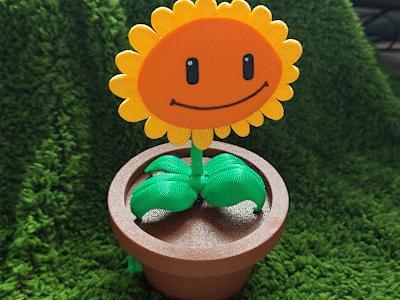 Plants vs Zombies Sunflower Articulated Model