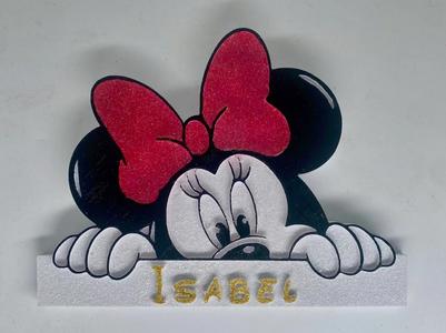 Targa di Minnie con nome