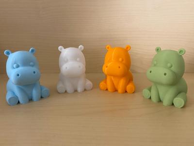 Cute Sitting Hippo