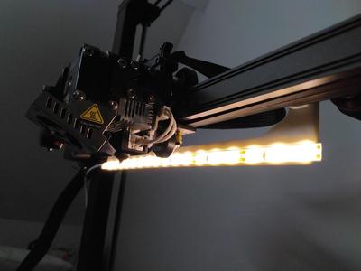 LED Strip Support for Ender 3 S1 Plus