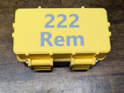 222 Remington 50rnd Ammo Box Lobe Style
