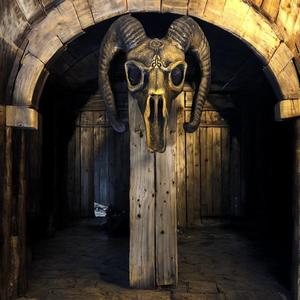 Ritual Goat Skull - Wall Mount
