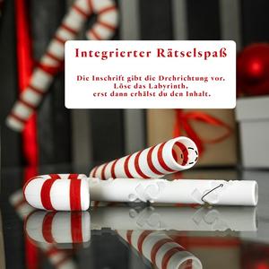Candy Cane Gift Riddle Rätsel Gutschein 