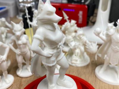 D&D Female Anthropomorphized Figurines