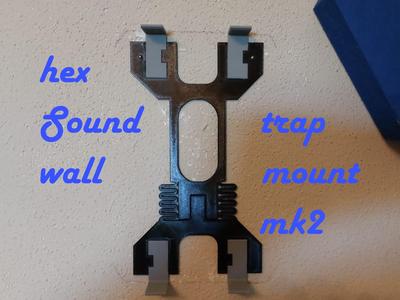 self securing "Hexagonal Sound Trap" wall mount