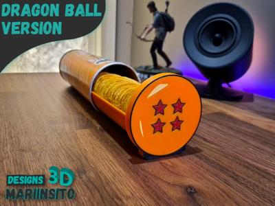 (Dragon Ball Version) Pringles tray with lid