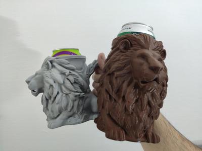 Lion Can Holder (0.5L + 12oz Cans) - Beer mug