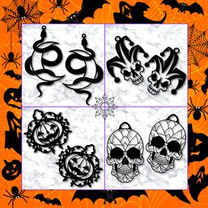 BUNDLE PACK OF 4 Halloween Earrings for Cosplay Costumes