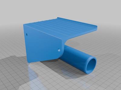 Toilet paper holder with nut