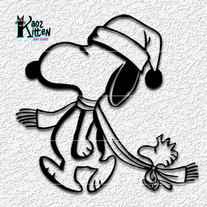 peanuts snoopy and woodstock wall art winter fan art decor