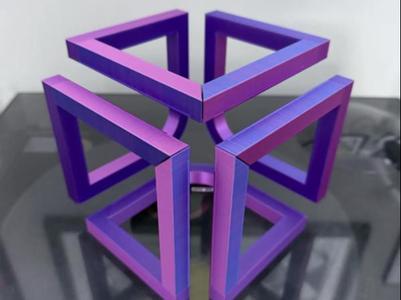 Textured Infinity Cube