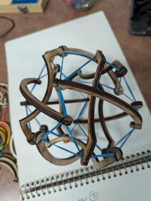 Q-Ball Laser Cut Quarter Inch plywood