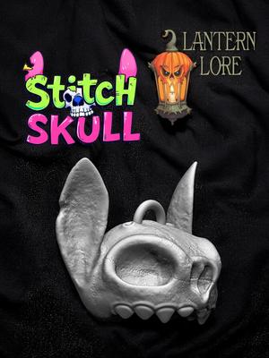 Stitch Skull & Ornament (Pre Supported)