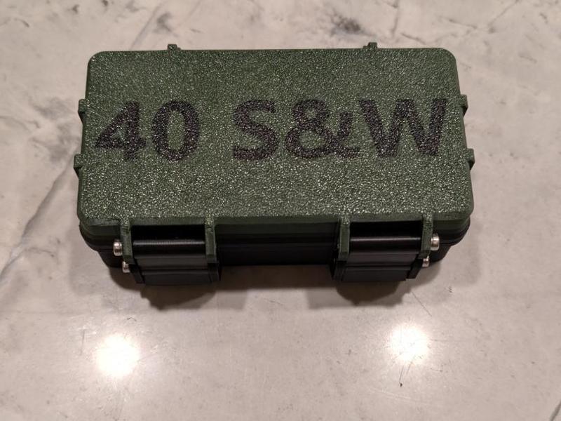40 Smith and Wesson 50rnd Ammo Box