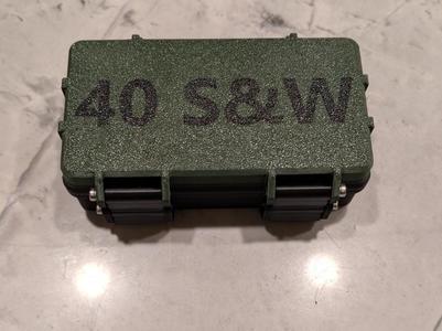 40 Smith and Wesson 50rnd Ammo Box