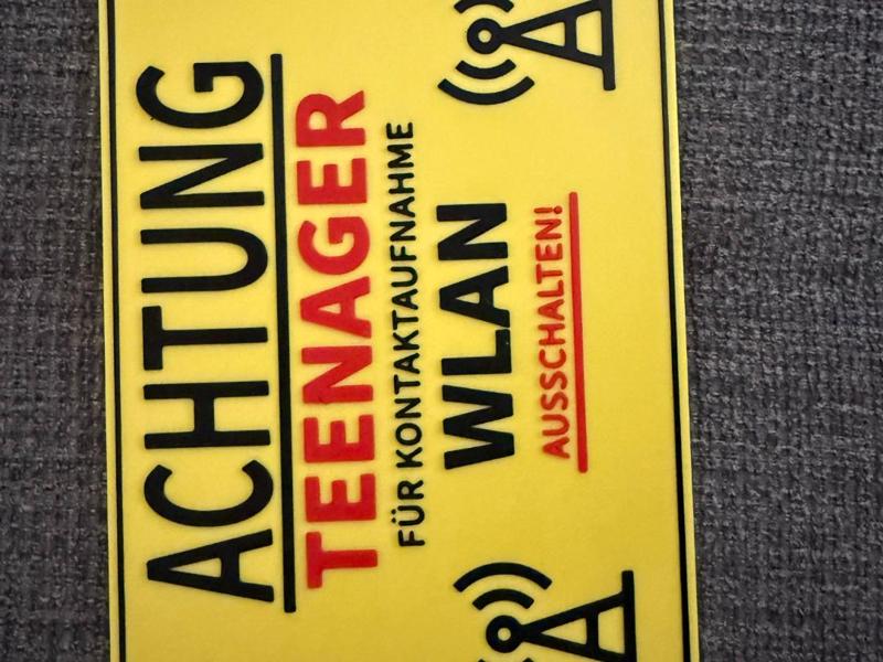 Teenager Contact Sign