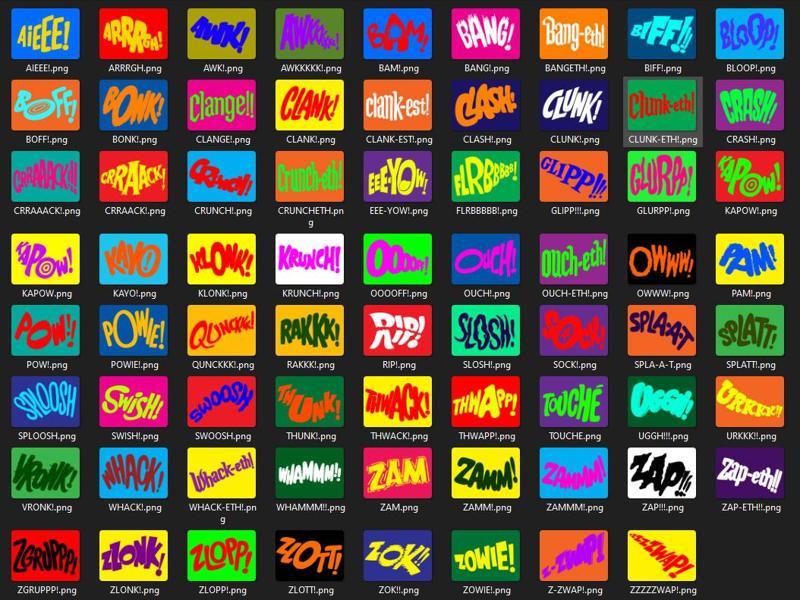 Batman Fight Words Refrigerator Magnets
