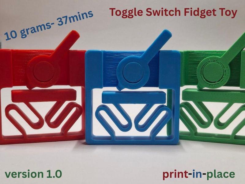 Toggle Switch Fidget (Print-In-Place)