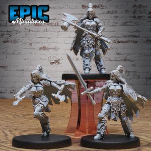 Barbarian Warrior Female Set / Arctic Warrior / Frozen Human / Snow Fighter / Wildling / Woodland Encounter