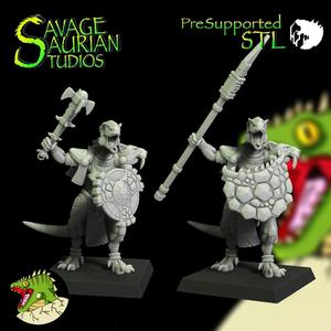 Aztolanni Iguanisaur Saberfang Guardians - Lizardmen