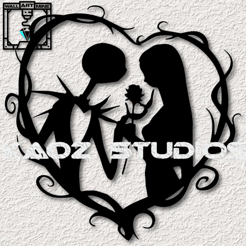 jack and sally wall art the nightmare before christmas wall decor