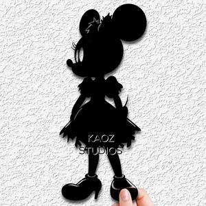 gothic minnie mouse wall art goth decor disney fanart halloween decoration