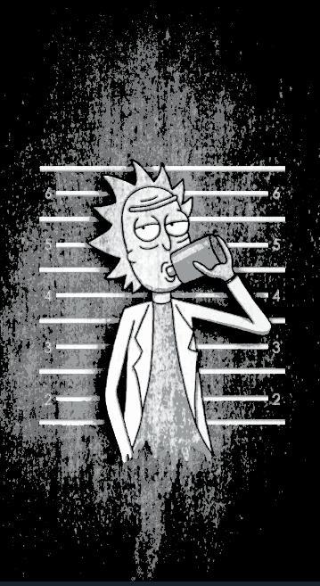 Hueforge - Rick and Morty (Rick Mugshot)