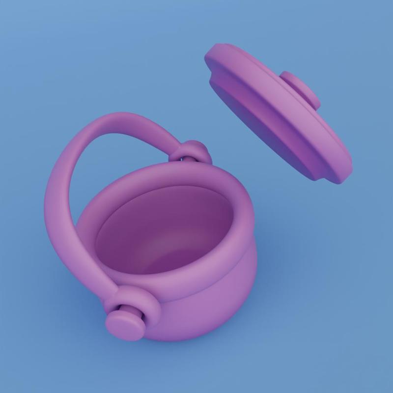 2X Cute cauldron