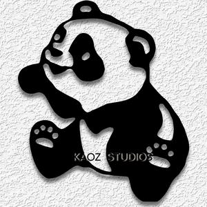 baby panda wall art pandabear wall decor bear cub decoration