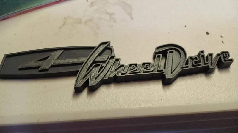 Jeepster Commando Jeep 4WD badge 