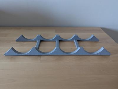 Bottle/can holder for fridge - 4 in a row