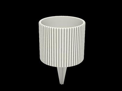 Earth and sand beverage holder for insertion