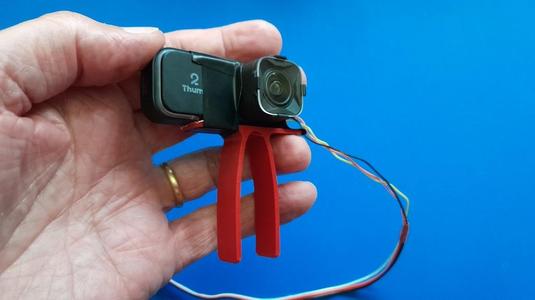Tail fin camera mount