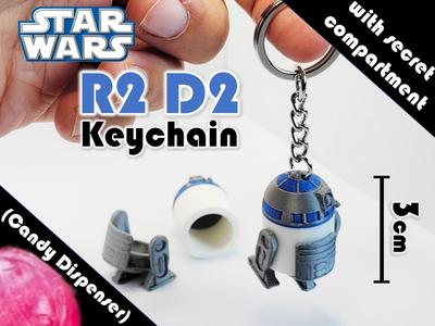 R2D2 Keychain with secret compartment