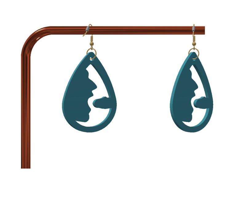 Naughty keychain / earrings