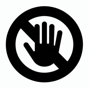Sign: DO NOT TOUCH
