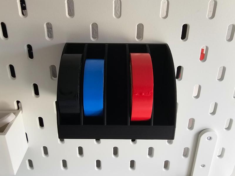 Insulating Tape/Roll Holder for Skadis Pegboard