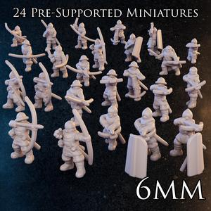 6mm - Archers & Crossbowmen - Late Medieval