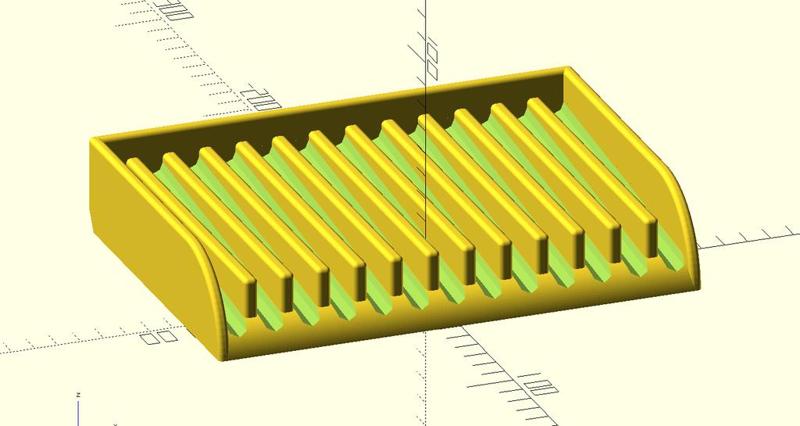 Sponge/Soap Tray with Front Drain (Customizable)