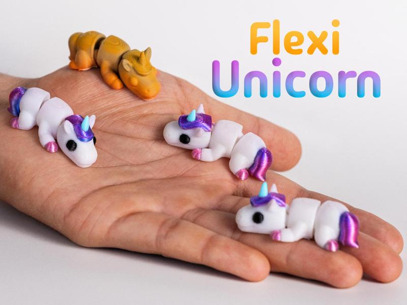 Twinki the unicorn – Articulated & Keychain