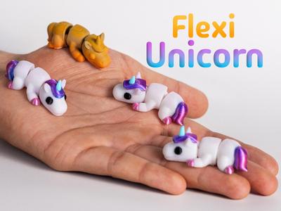 Twinki the unicorn – Articulated & Keychain