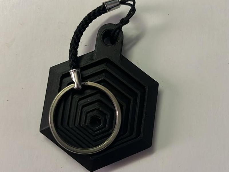 Small Hexagon Keychain Fidget