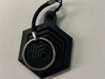 Small Hexagon Keychain Fidget