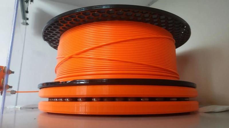 Horizontal spool roller