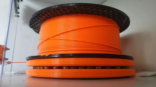 Horizontal spool roller
